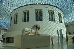 
The Queen Elizabeth II Great Court. The spectacular glass and steel roof added in 2000 has transformed the British Museum's inner courtyard into the largest covered public square in Europe.
